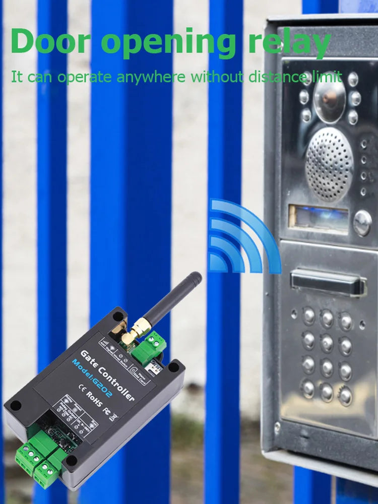 200 Users Wireless Remote Control Door Access GSM Gate Opener Relay