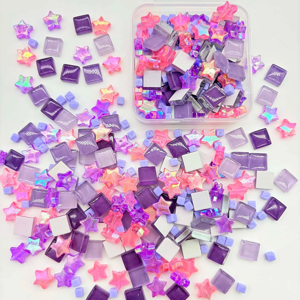 Square Crystal Glass Mosaic Tiles – DIY Art, Jewelry & Decor Glass Mosaic Tiles Zpaxo