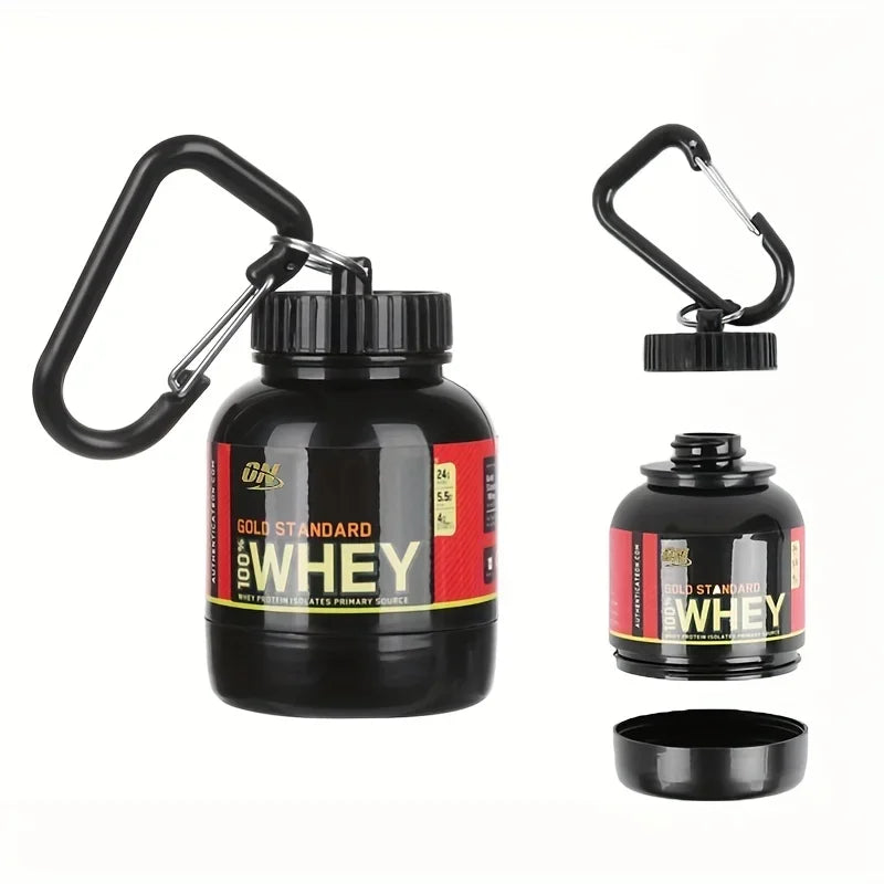 Outdoor Sport Mini Portable Protein Container Powder Bottle Whey