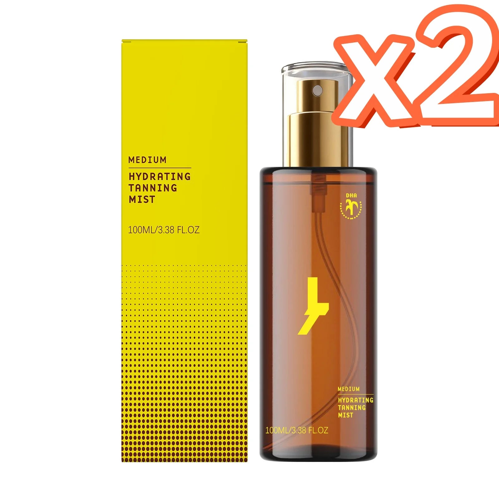 Sunless Self Tanning Essence Spray – Natural Bronze Glow Self Tanning Spray Zpaxo 100ml Boxed x 2PCS
