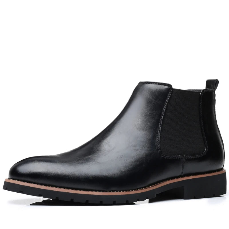 Brown Burnished Leather Lace Up Chunky Sole Formal Business Office Zpaxo 1001 Black 40 China Mainland