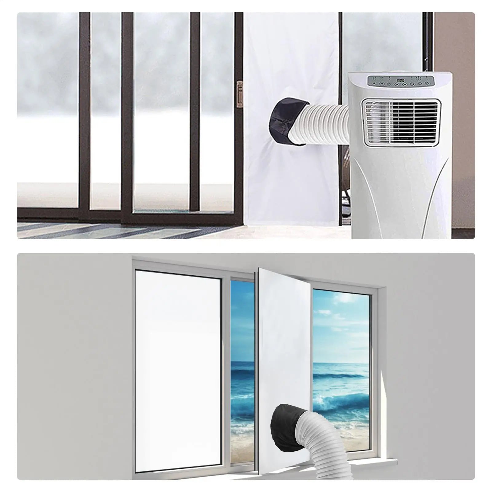 Air Conditioner Sealing Cloth Single Hole Strip Window Soft Baffle