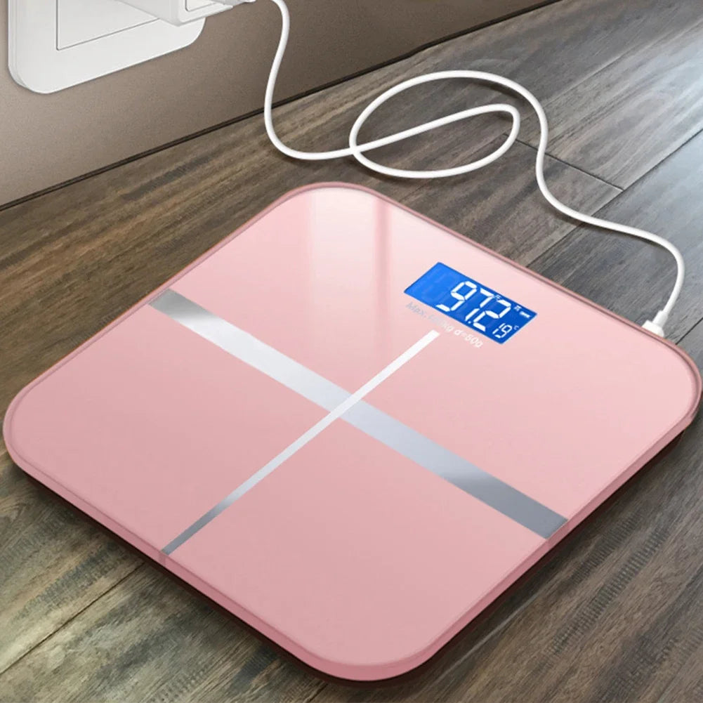 Intelligent Weight Scale HD Display Digital Body USB Charging
