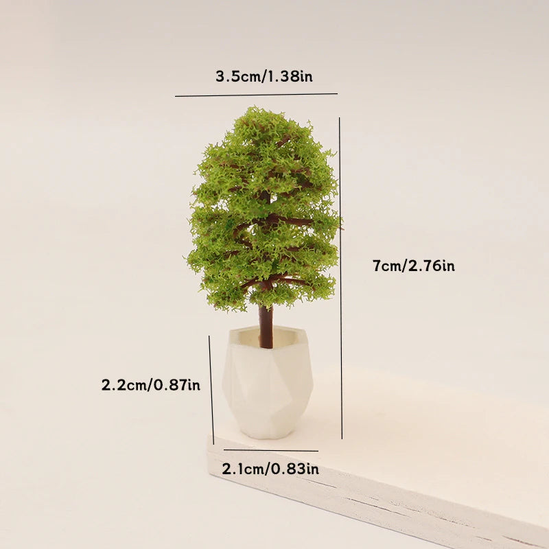 ▶1/12 Dollhouse Simulation Plant Potted Model Mini Home Decoration Dolls House Micro Garden Landscape Ornaments Zpaxo A2