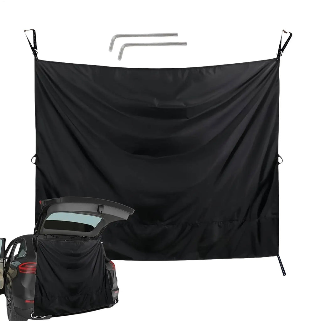 Camper Rear Door Shower Curtains RV Privacy Cover Vehicle Panels