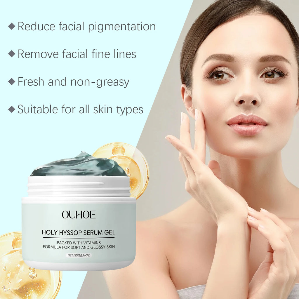 Hydrating Night Serum for Face Winter Skincare Moisturizer Vitamin C & E Anti-Dryness Repair Gel Festive Holiday Beauty Present Zpaxo