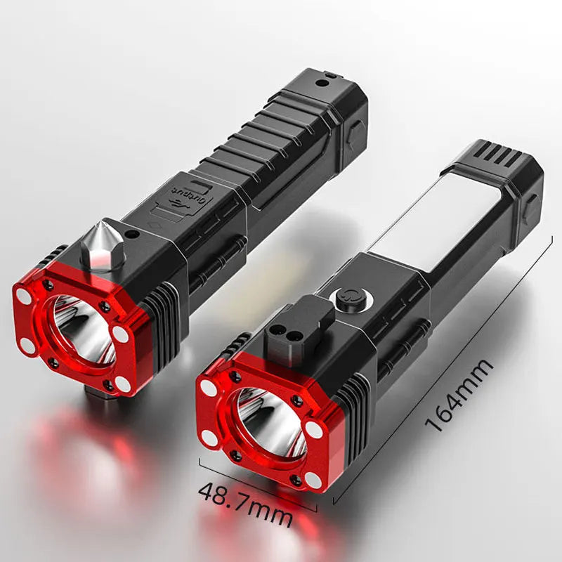 SHINEKNOT Multifunction Flashlight Power Bank & Safety Hammer