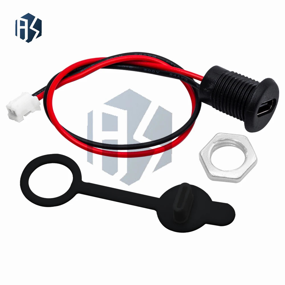 USB Type-C Female Connector: Waterproof with Snap-Lock Board-Mount Construction Zpaxo