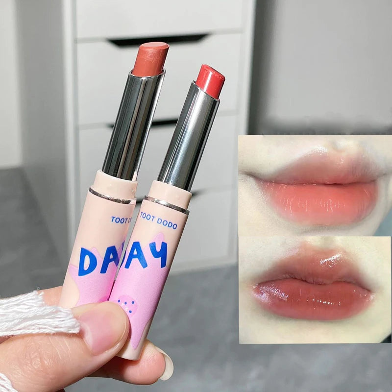 Water Light Mirror Lipstick Long-Wear Smudge-Proof Shine Hydrating Moisturizing Lipstick Smooth Texture Skin-Brightening Makeup Zpaxo