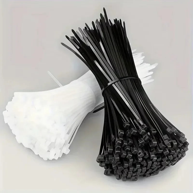 Cable Tie Cable Binder Plastic Ties Outdoor Resistant Zip Ties Multi-Purpose Self-Locking Wraps Management Bundles Zpaxo