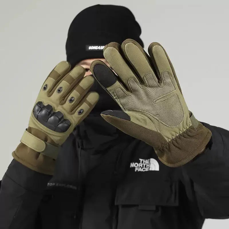 Winter Warm Tactical Velvet Gloves Soft Silicone Shell Full Finger Zpaxo