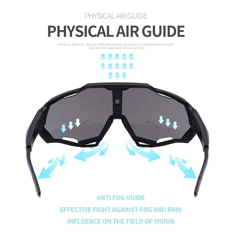 Outdoor Cycling Sunglasses UV400 Protection Windproof Glasses Men Women Sports Sunglasses Riding Fishing Runing Hikking Eyewear Zpaxo
