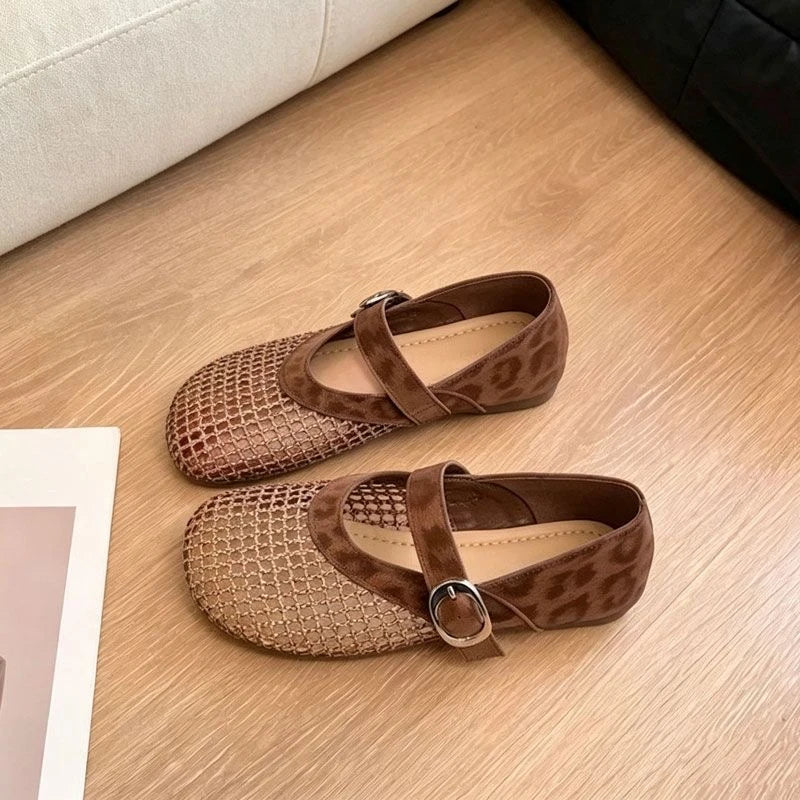 Spring Autumn Women's Hollow Out Breathable Comfortable Single Shoes Zpaxo