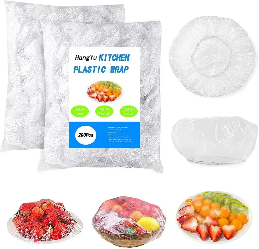 100/300pcs Disposable Fresh-keeping Film Cover No Odor Household Food Grade Fresh-keeping Bowl Cover PE Fresh-keeping Film Zpaxo