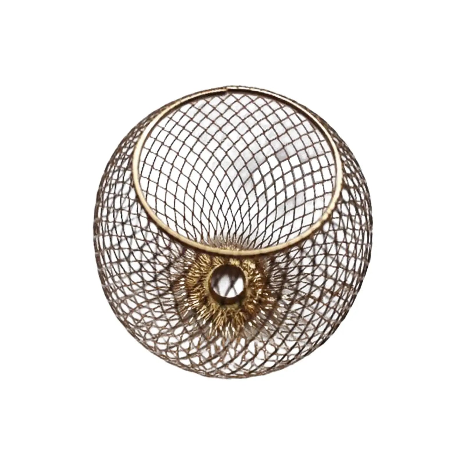 Iron Wire Lampshade Weave Retro Style Lighting Fixtures Cover Chandelier Lampshade for Cafe Bedroom Bar Restaurant Farmhouse Zpaxo Default Title