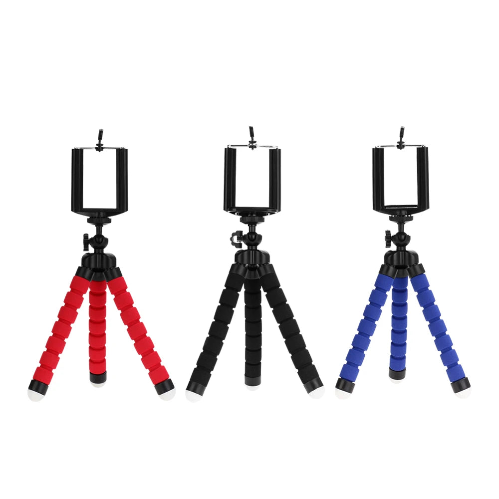 Portable Mobile Phone Tripods Action Camera Holder Clip Smartphone