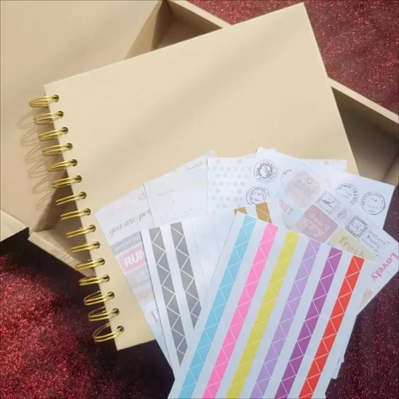 Handmade DIY Spiral-bound Photo Album Wedding Anniversary Scrapbook