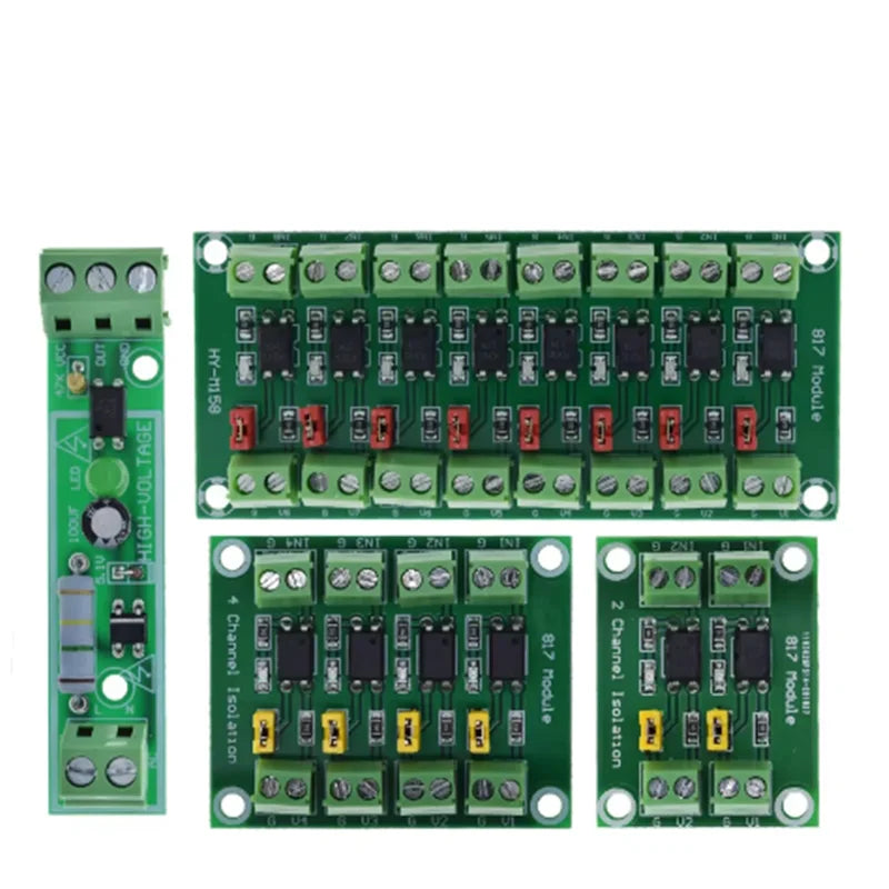 817 Optocoupler 2 4 8-channel Voltage Isolation Board Control Adapter Zpaxo