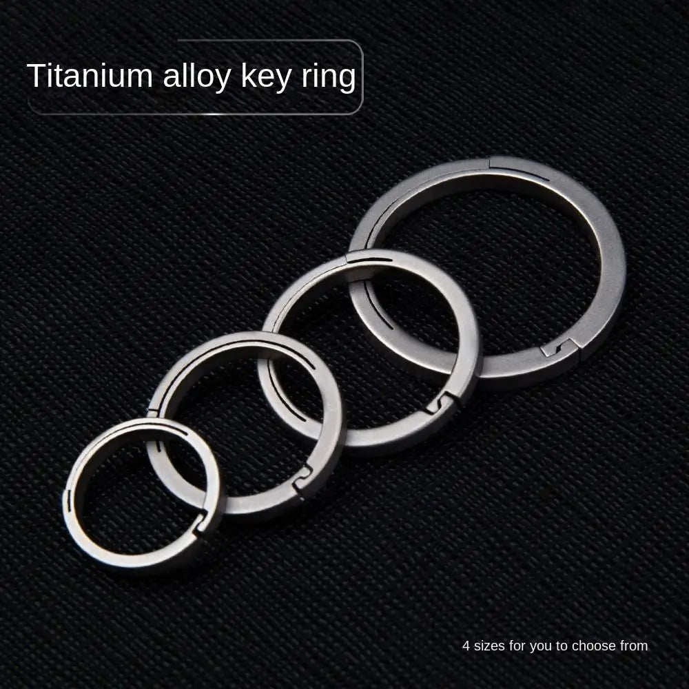 18/22/26/32mm Titanium Alloy Key Rings Organizer Lightweight Titanium Alloy Keychains Removable Quick Release Zpaxo