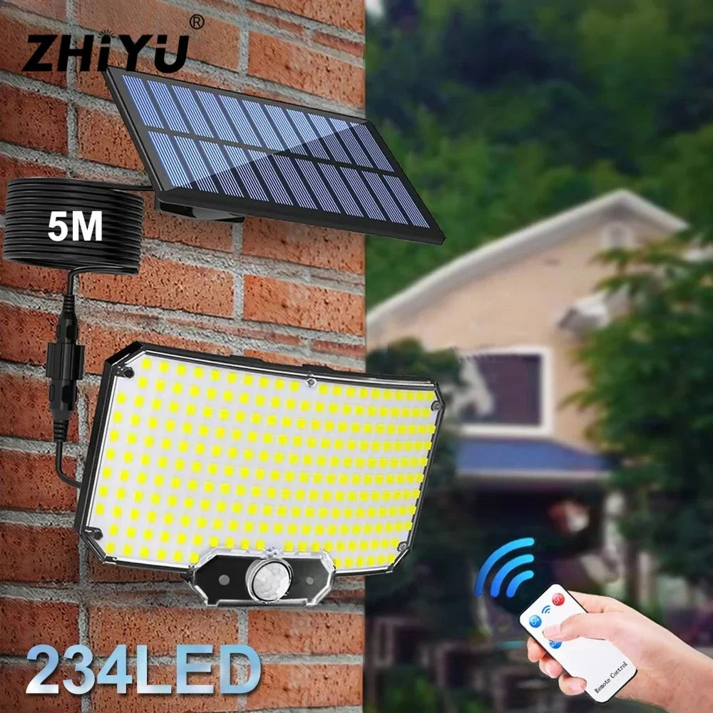 234 LED Solar Security Light | Motion Sensor, 3 Modes, IP65