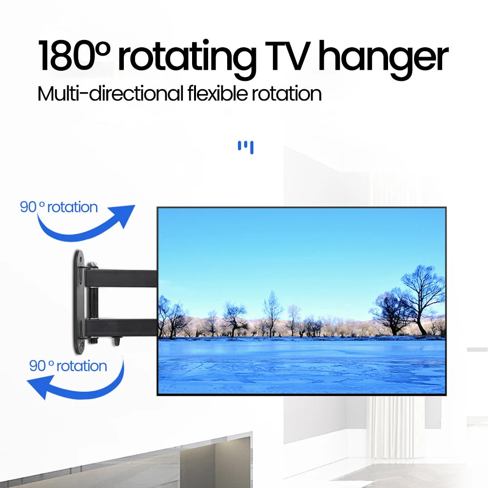 Full Motion TV Wall Mount Bracket for 14–32" LCD LED Screens TV Wall Mount Zpaxo