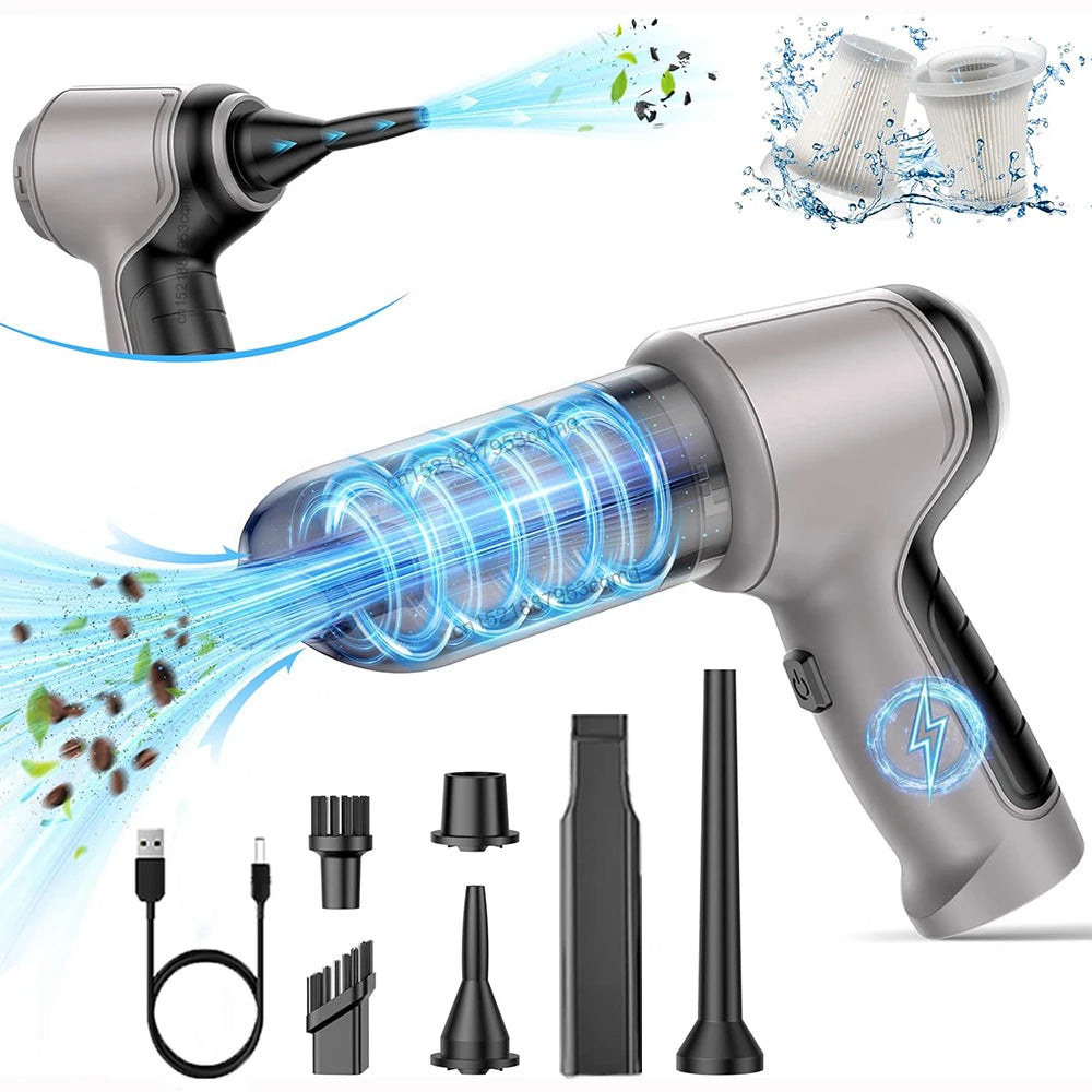 Portable Car Vacuum Cleaner 95000PA Wireless Handheld Powerful Mini