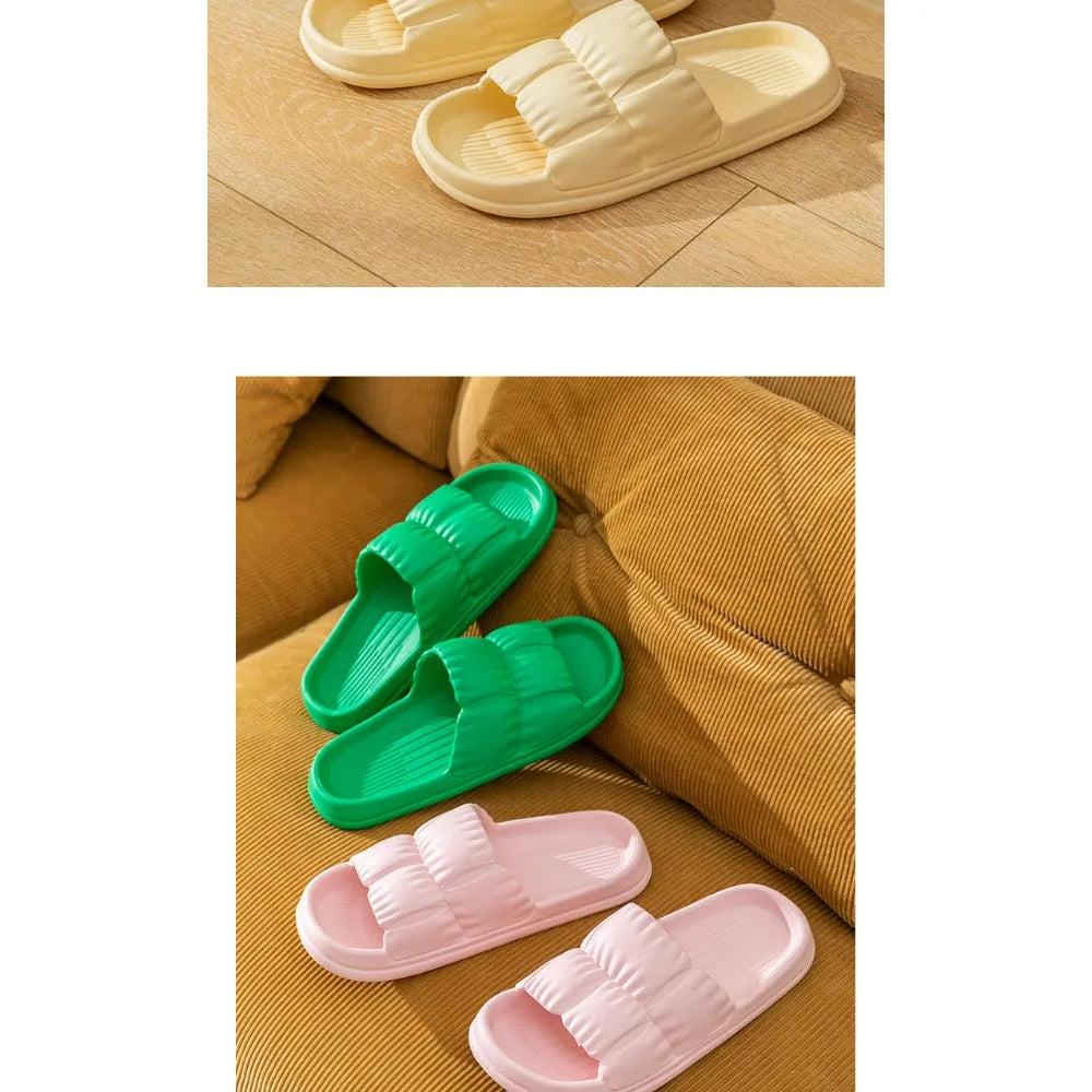 EVA Slipper Best-selling Pleated Petal Slippers Women Shome Shoes