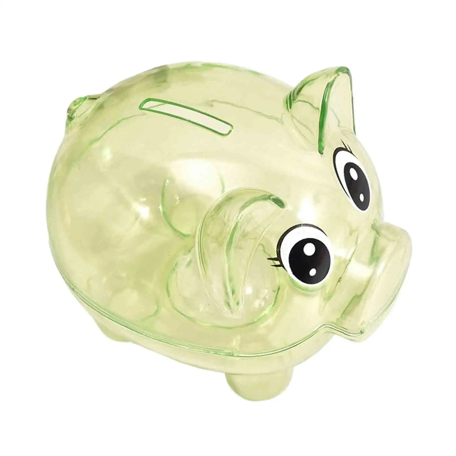 Piggy Bank Decorative Tabletop Ornament Storage Can Festival Gift Money Saving Pot Animal Money Bank Pig Statue for Kids Zpaxo green