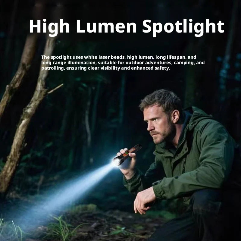 ESMARTER Zoomable Rechargeable Flashlight – 500m Torch