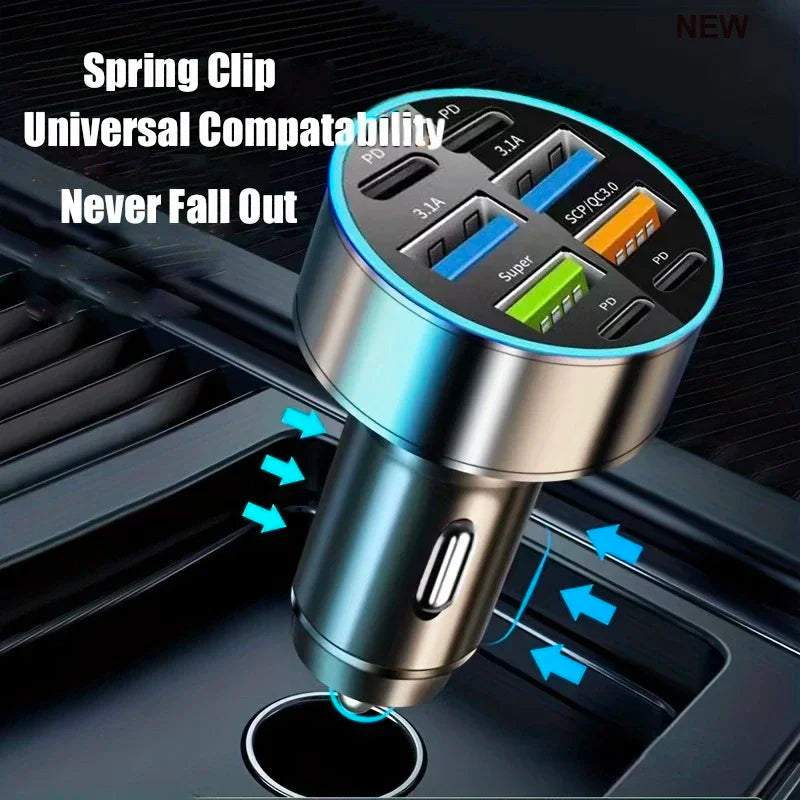 UYUXIO 1 USB C Car Phone Charger 4 PD Fast Charge Adapter Iphone Ipad