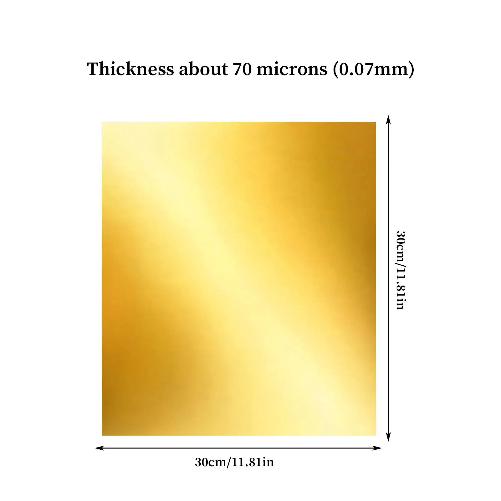 Gold Foil Sheets 5-Piece Double-Sided Craft Supplies Metal Embossing Sheets Tooling Foil for Painting Engraving Mounting Tooling Zpaxo