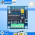 Mini 4-Channel Motor Driver Shield (L293D Module): High-Voltage Current Expansion for Arduino UNO/MEGA 2560 Zpaxo Default Title