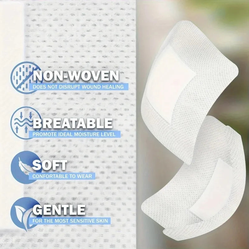 Large Hypoallergenic Wound Dressing Non-woven Medical Adhesive