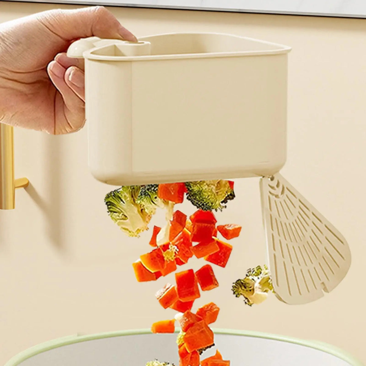 Kitchen Sink Corner Strainer Suction Cup Openable Food Waste Filter Zpaxo