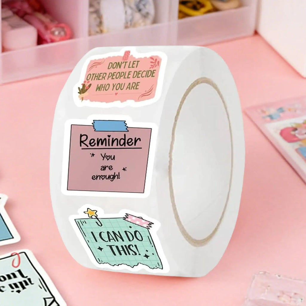 Motivational Stickers For Kids 500 Pieces Encouragement Stickers Funny Quote Decals Roll For Kids Students Teachers Parents Zpaxo