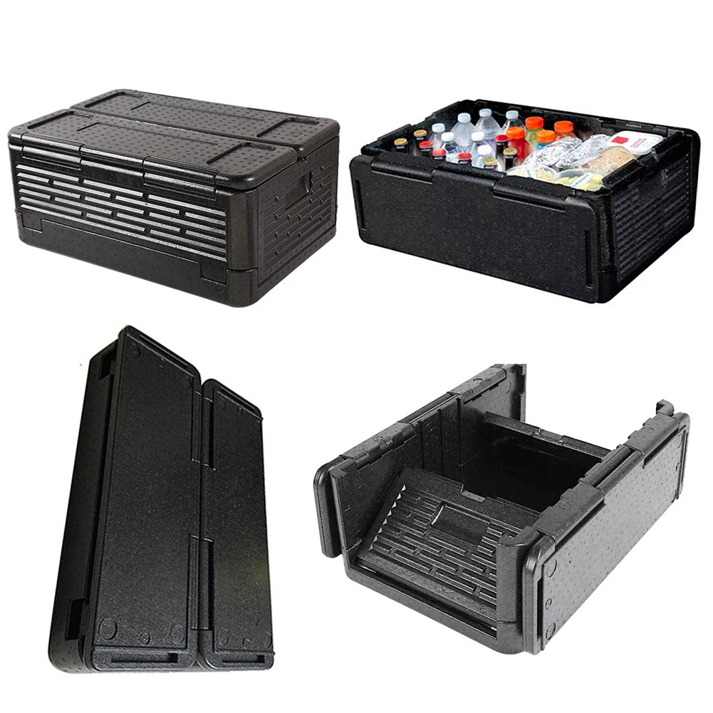 Insulated Food Carrier Box EPP Large Capacity Foldable Thermal Zpaxo