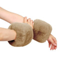 Faux Rabbit Fur Arm Warmers – Unisex Plush Wrist Sleeves