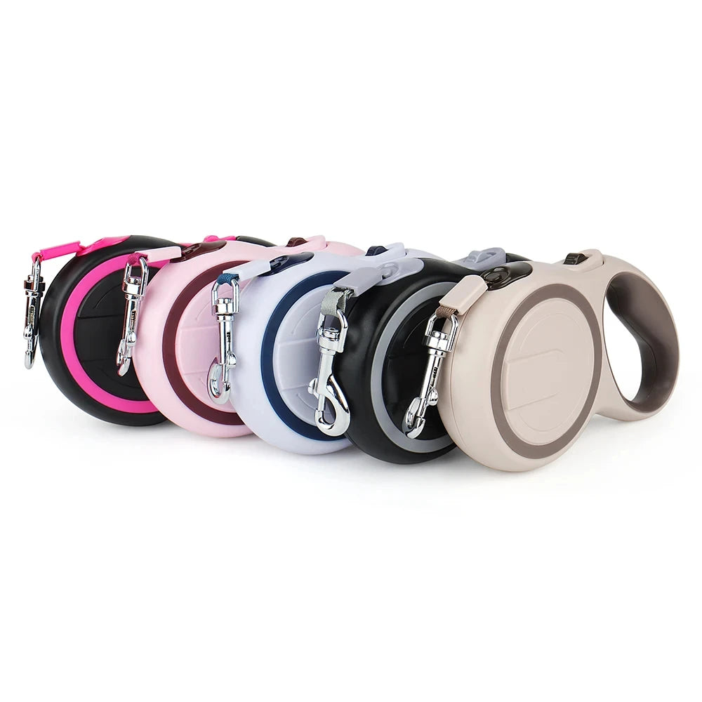 3m 5m Dog Leash Strong Nylon Puppy Lead For Small Medium Large Dogs Cats Automatic Retractable Durable Pet Supplies Zpaxo