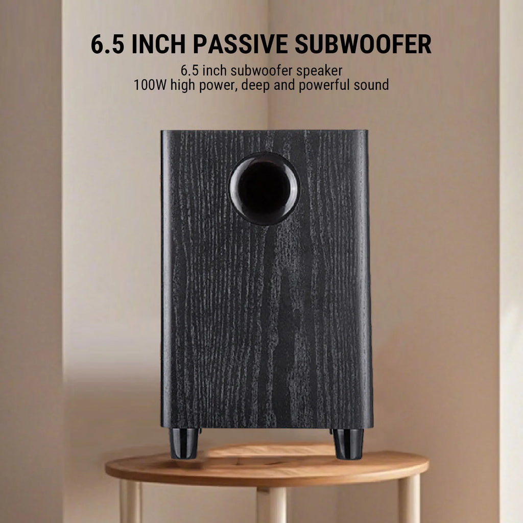 100W Home Subwoofer Independent Passive Speaker Plug Play Theater