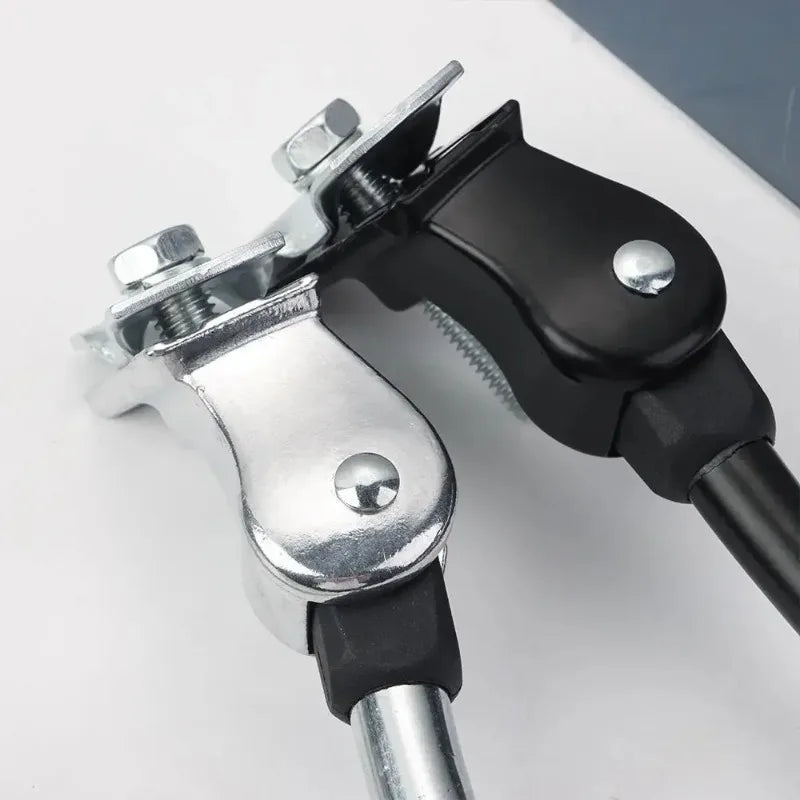 Adjustable Bike Kick Stand Heavy Duty Alloy Foot for Mountain Sports Bicycle Prop Black/Silver Zpaxo