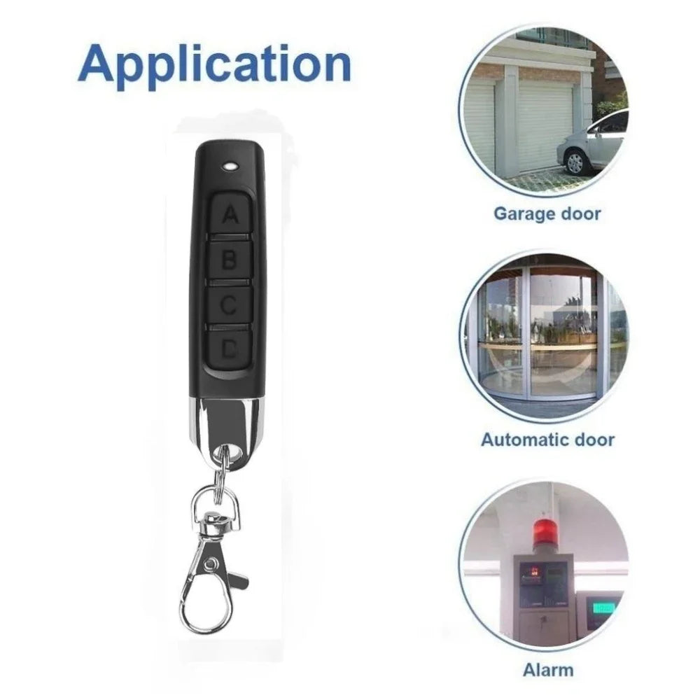 50-10PCS Remote Control 433MHz Car Key Garage Door Gate Opener Remote Control Duplicator Clone Cloning Code 4-Button Transmitter Zpaxo