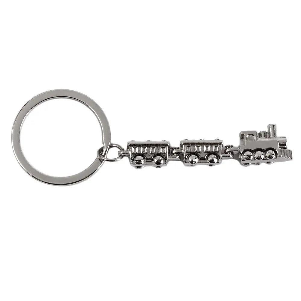 Train Model Mini Train Model Alloy Keychain Metal Movable Joint Movable Joint Train Keyring Alloy Creative Train Model Keychain Zpaxo