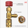 R410A R22 Car Air Conditioning Refrigerant Adapter Liquid Safety Zpaxo A4