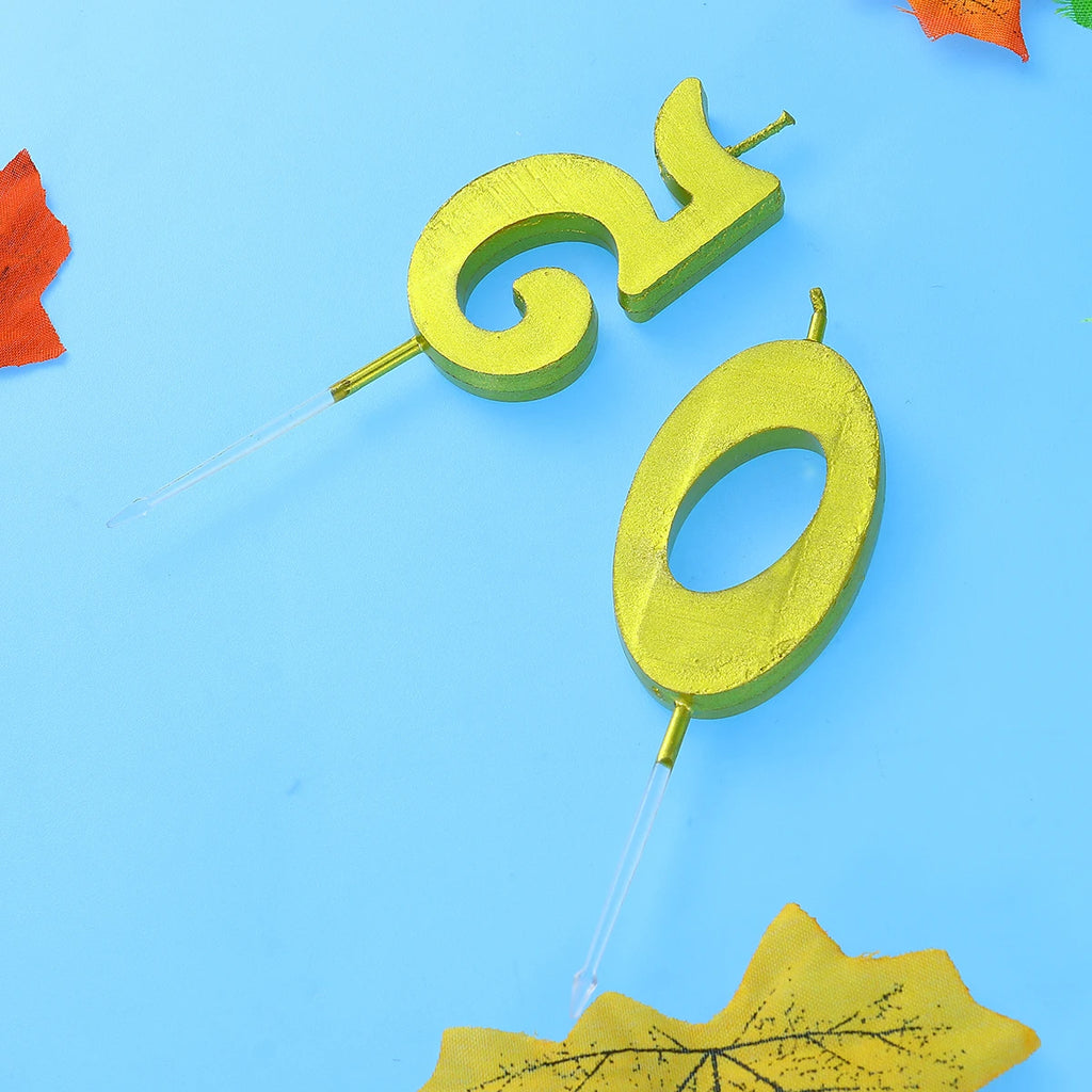 50 Birthday Number Decoration Bithday Cake Topper Candles Party