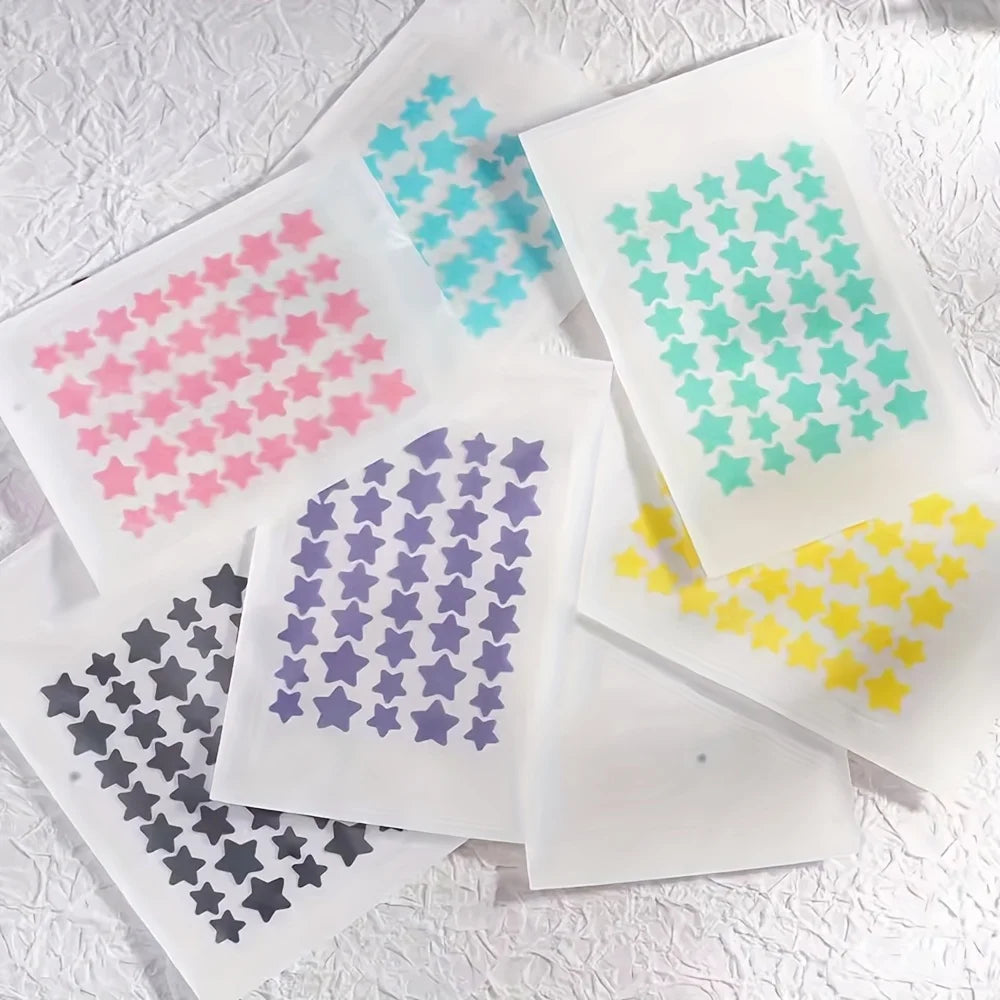 Colorful PE Pimple Patches Cute Star Shaped Cover Sticker Invisible Zpaxo
