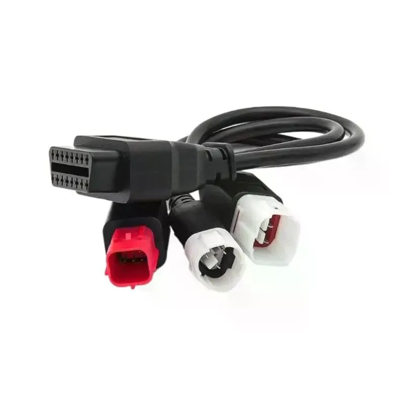 3-in-1 Motorcycle OBD2 Diagnostic Adapter Cable 3/4/6 to 16 Pin