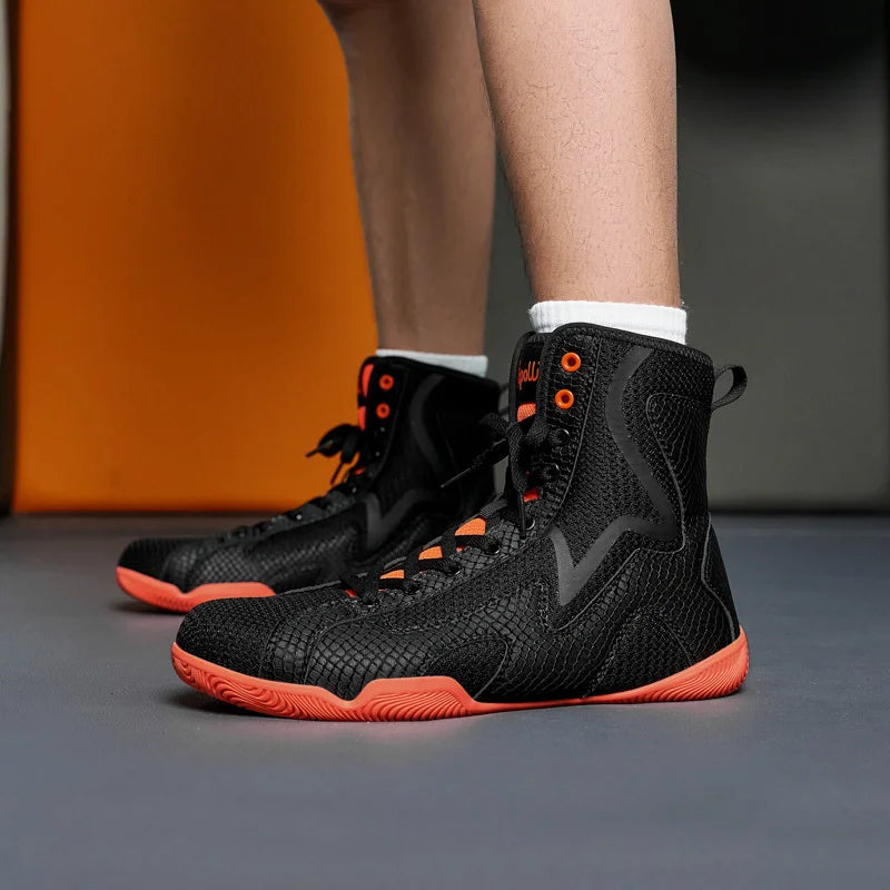 Lexsan Training Wrestling Shoes Men Female Fitness Boxing Mesh Zpaxo