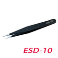 Anti-static Stainless Steel Tweezers Precision Maintenance Industrial Zpaxo ESD-10