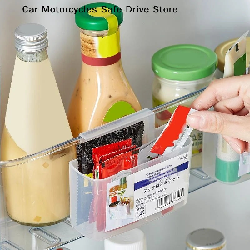 CM1Pcs Sliced Cheese Holder Fridge Refrigerator Side Door Organizer
