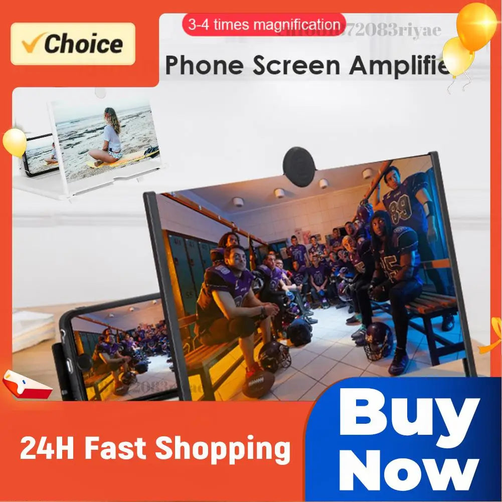 10 inch 3D Phone Screen Magnifying Amplifier Portable Mobile Cinema Display Enlarged Magnifier Expander Foldable Phone Holder Zpaxo